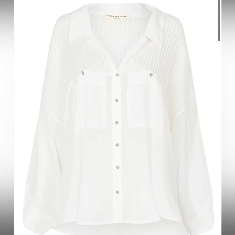 Spell White Linda Blouse NWT